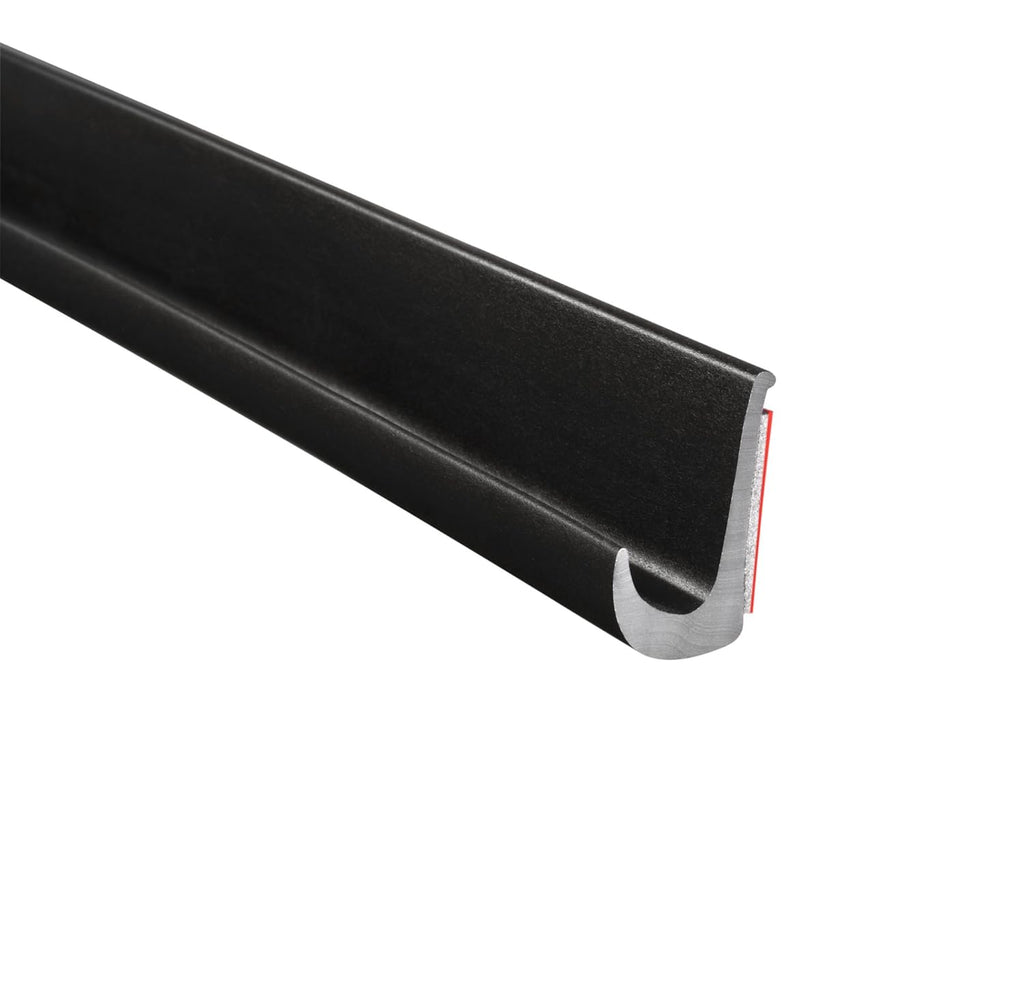 White PVC Plastic Drip Rail, 125" Length S6566