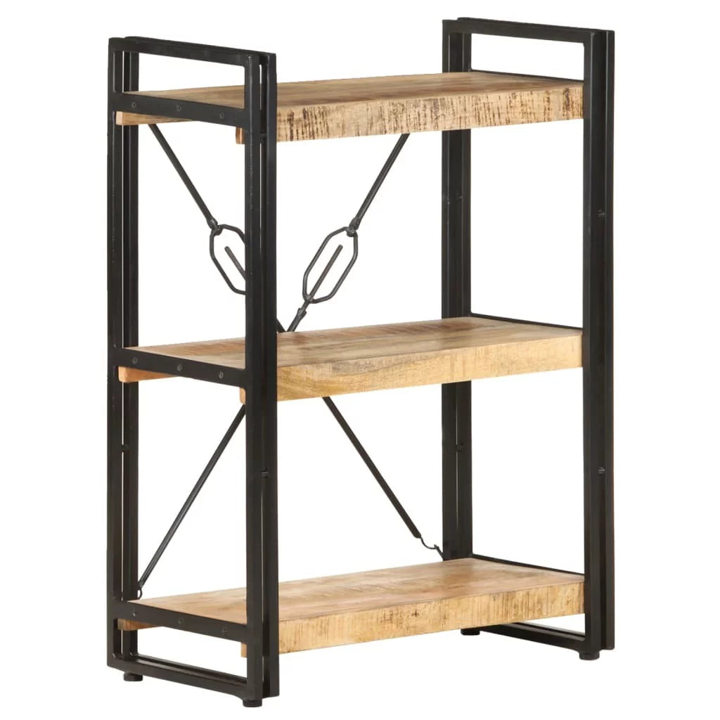 3 Tier Solid Mango Wood Bookcase A194708