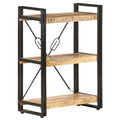 3 Tier Solid Mango Wood Bookcase A194708