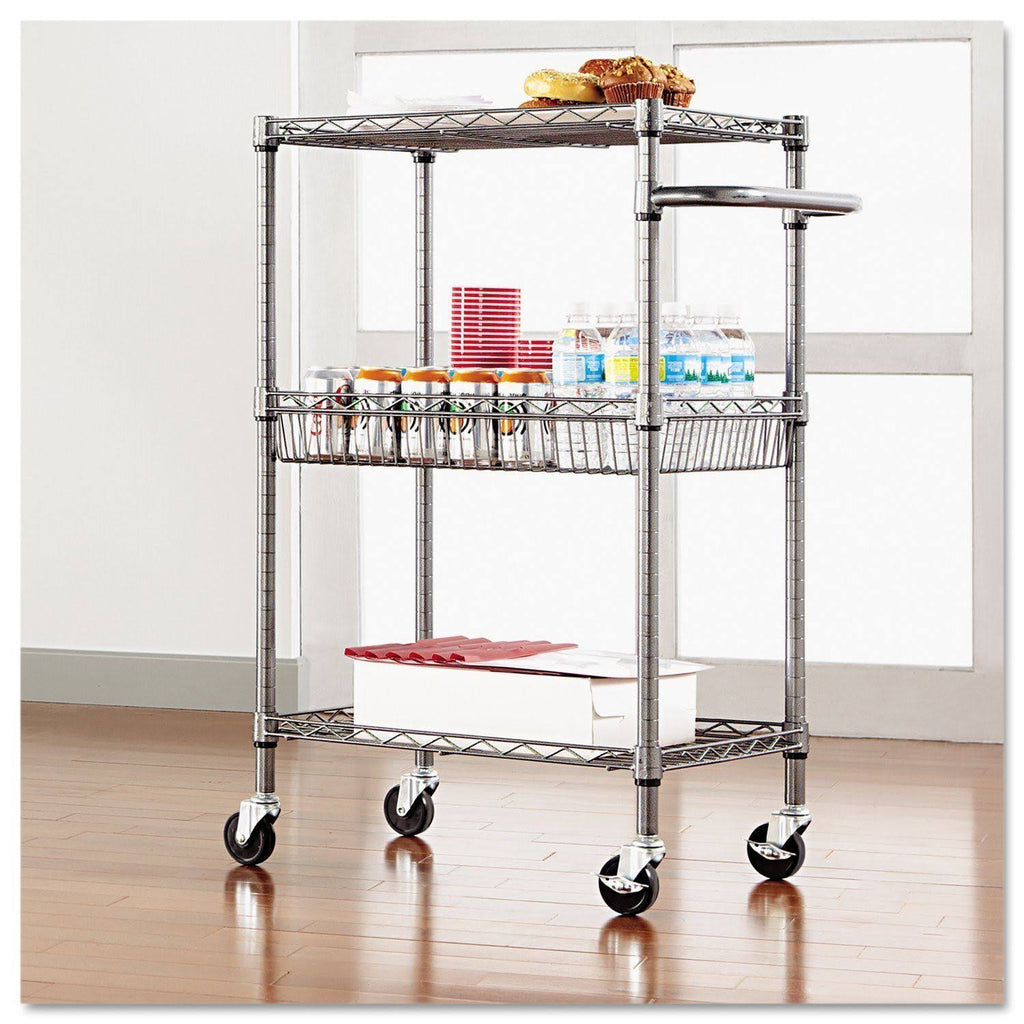 3-Tier Wire Rolling Cart O71820