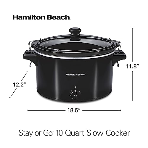 6-Quart Black Portable Slow Cooker Y1429