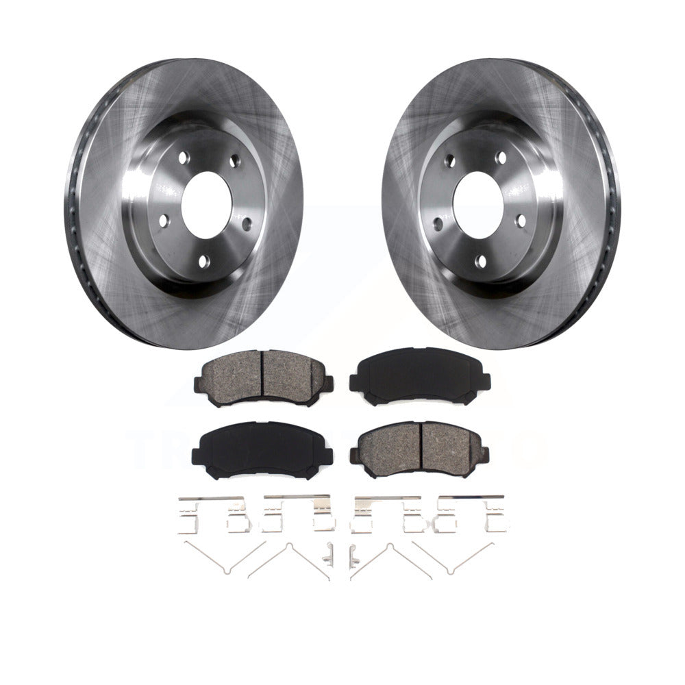 Front Disc Brake Rotors And Semi-Metallic Pads Kit Z2962
