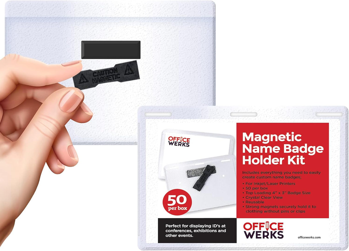 Magnetic Name Badge Holder Kit D921575