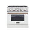 White Dual Fuel Range K364