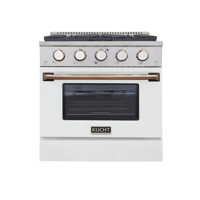 White Dual Fuel Range K364