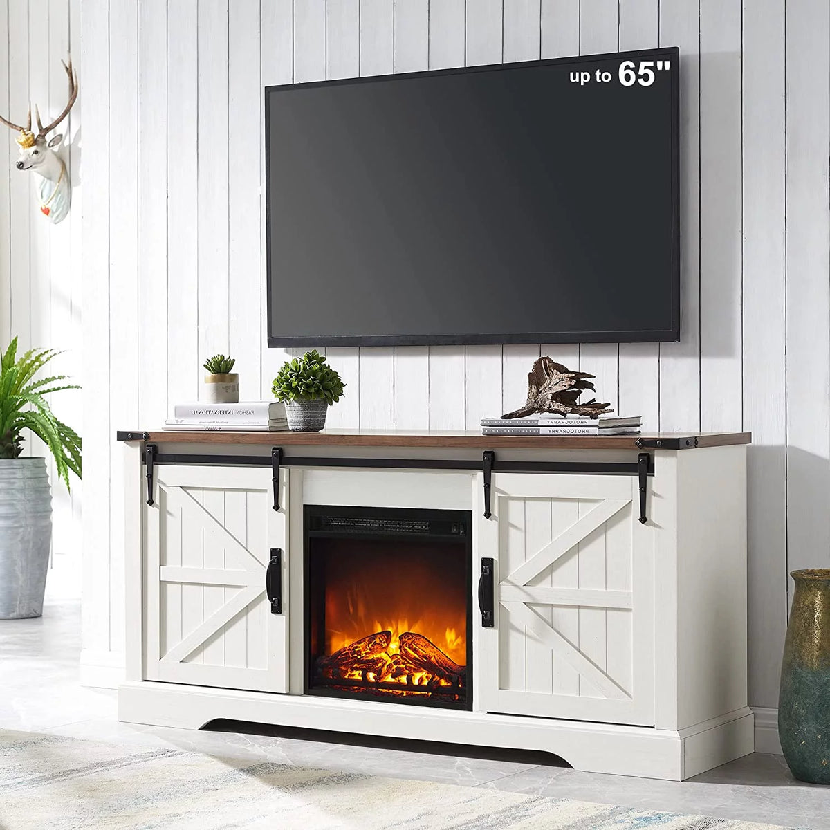 58 Electric Fireplace TV Stand I1092