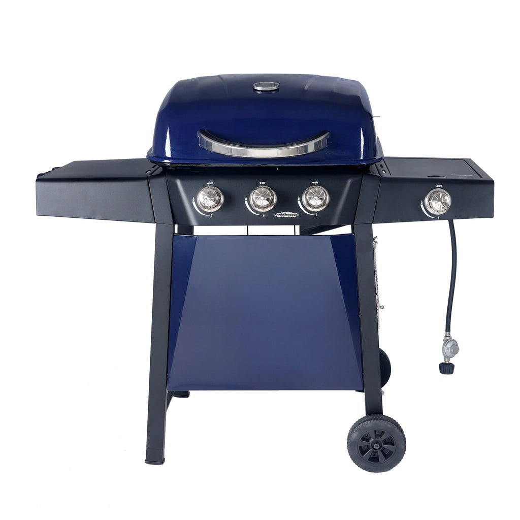 4 Burner Propane Gas Grill with Side Burner H607