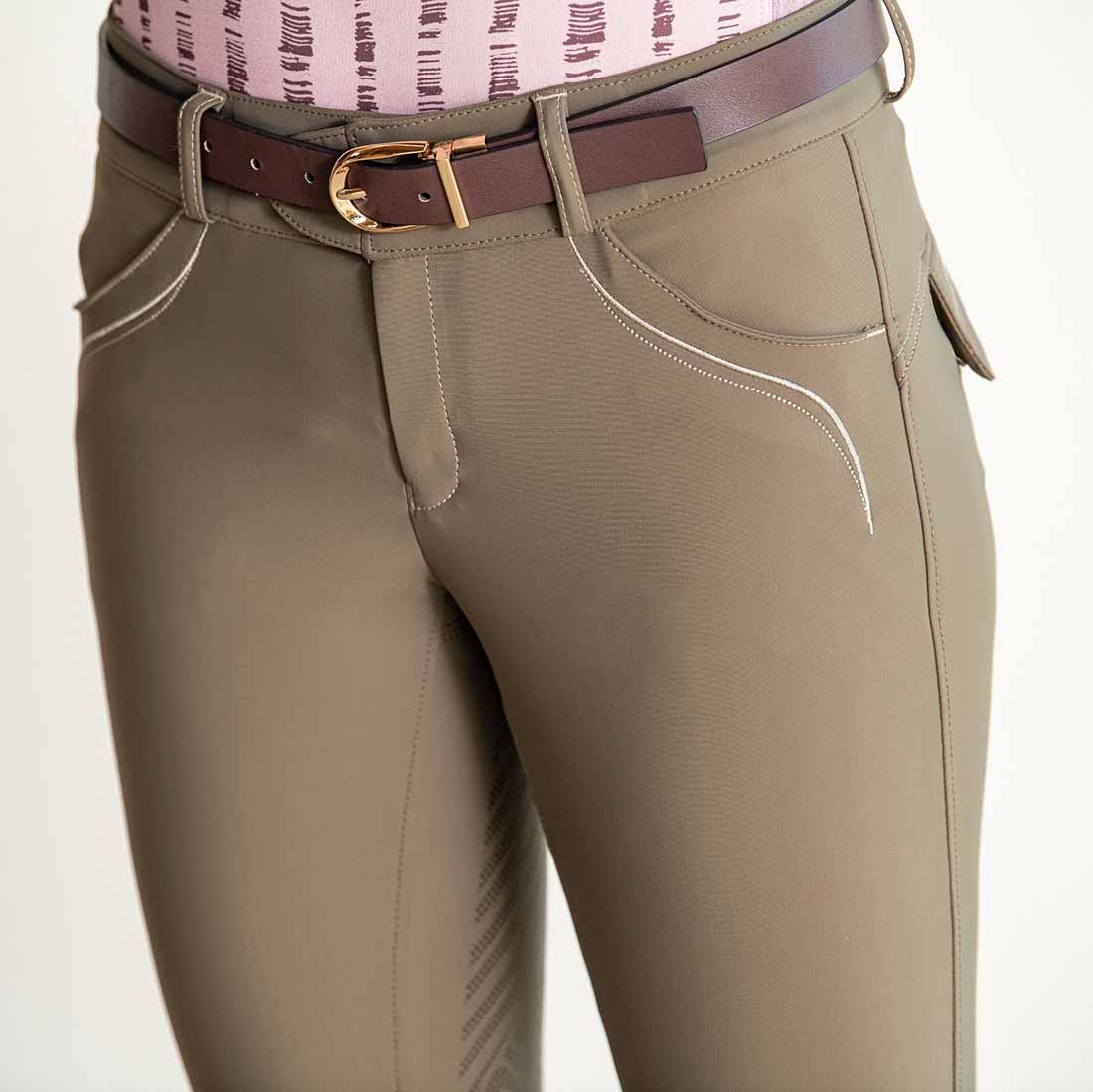 Olive Full Seat Tread Breech T5354