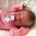 18" Realistic Soft Vinyl Silicone Full Body Sleeping Doll I74220