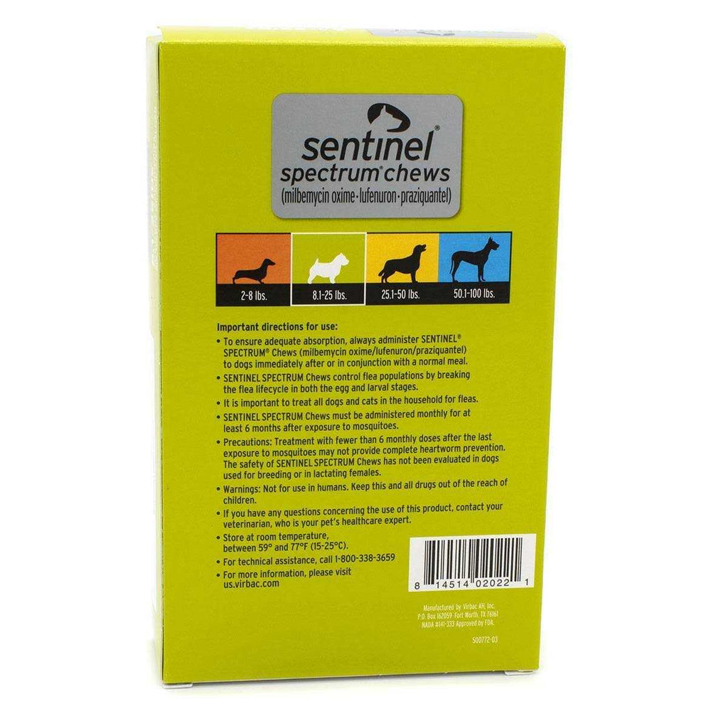 Sentinel Spectrum for Dogs J423