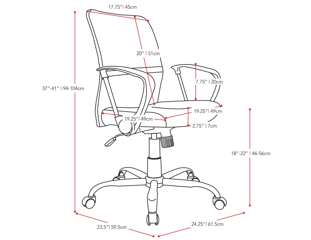 Blue Mesh Office Chair J47246