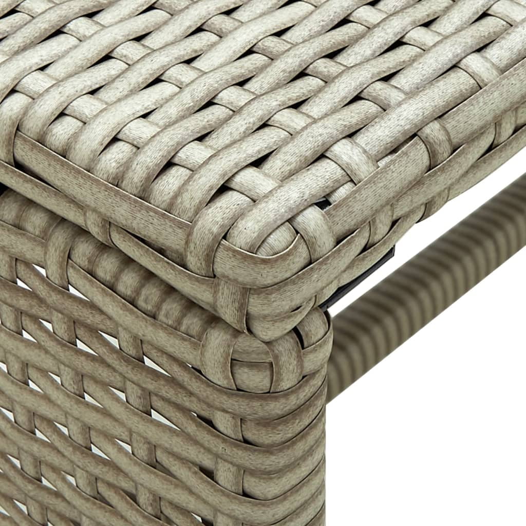 Beige Poly Rattan Coffee Table U117278