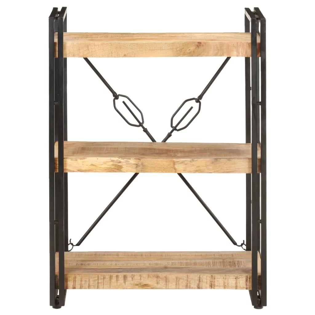 3 Tier Solid Mango Wood Bookcase A194708