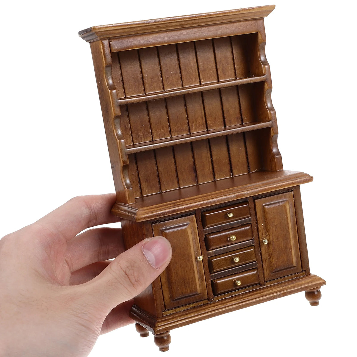 Walnut Color Miniature Bookcase Bookshelf R318