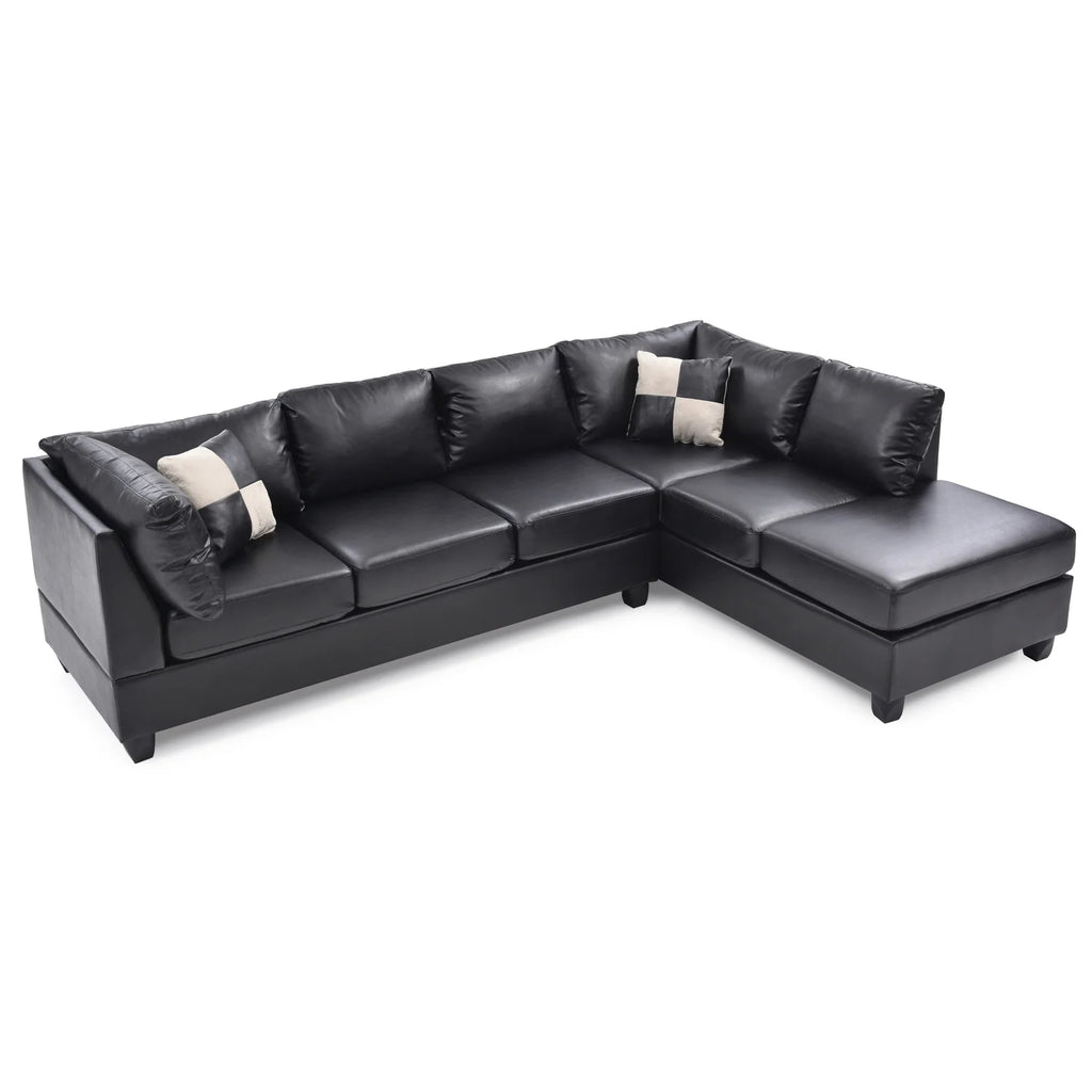 Black Sectional S1714