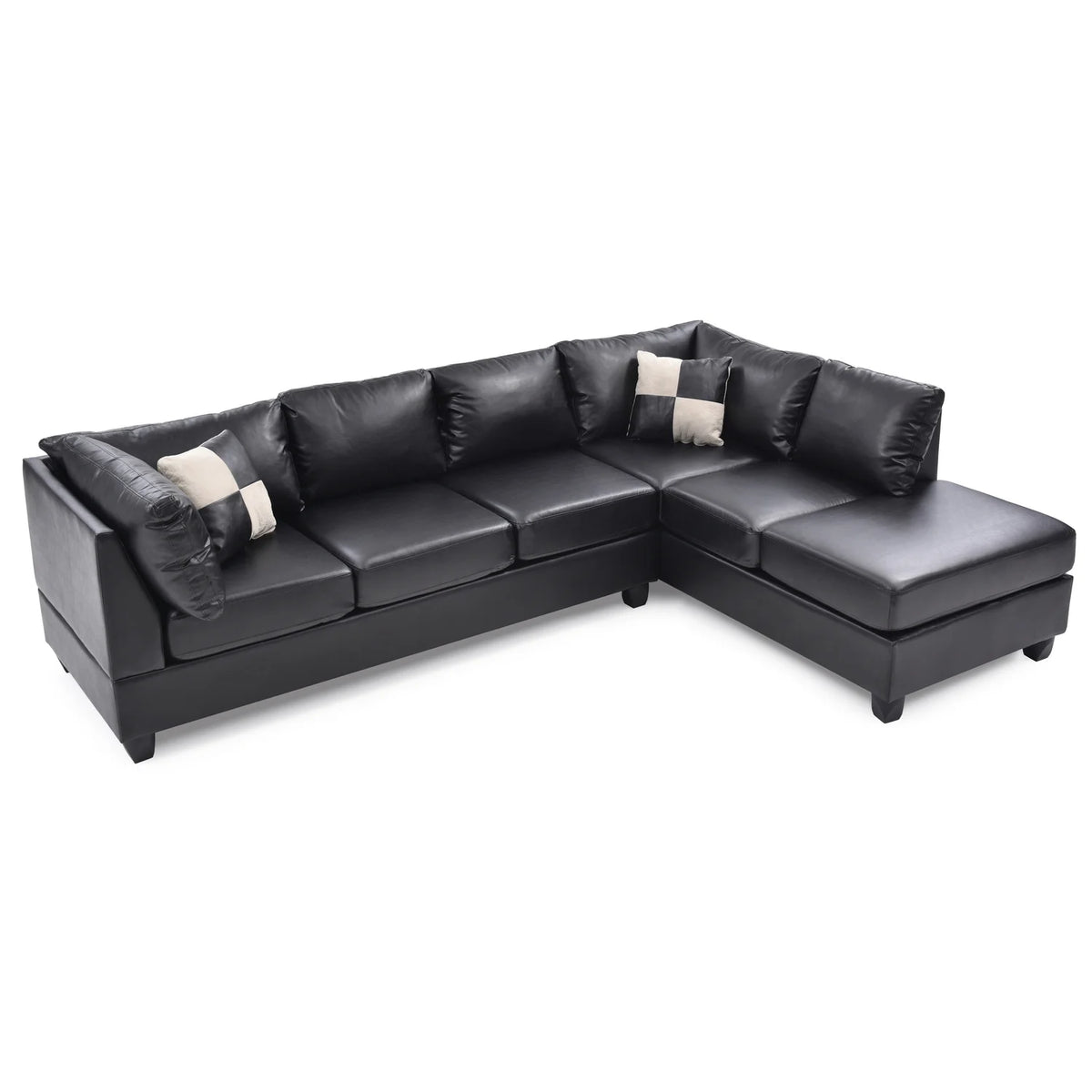 Black Sectional S1714