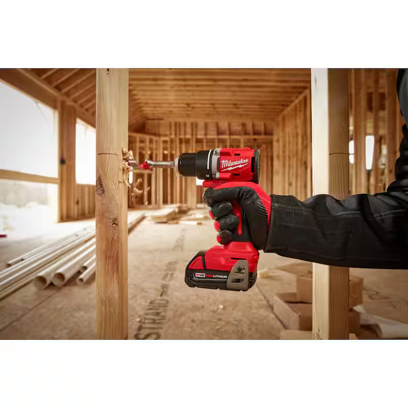 18V Lithium-Ion Brushless Cordless Compact Drill/Impact Combo Kit with Reciprocating Saw M60113