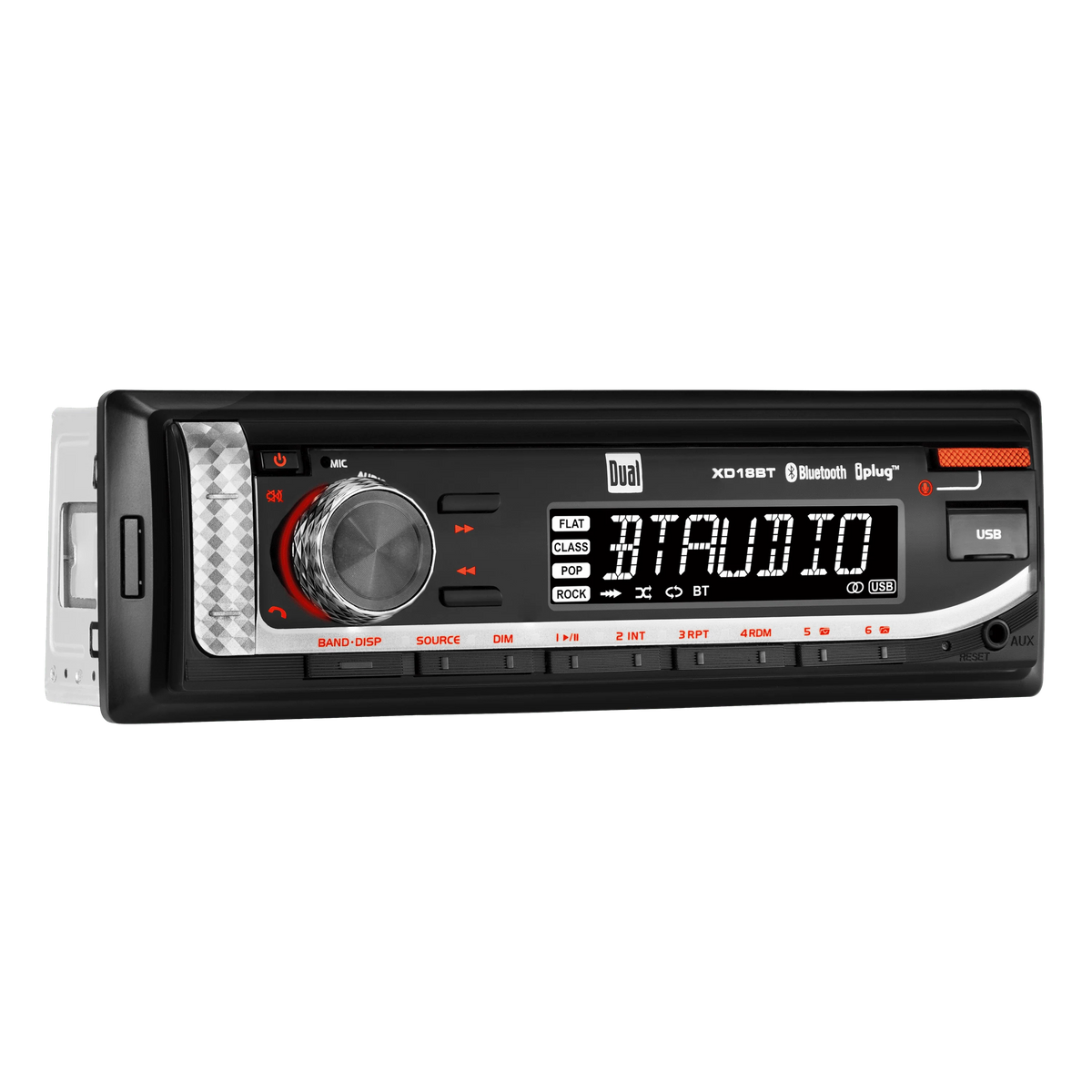 Single DIN Car Stereo and 6.5 Coaxial Speakers Bundle Z569458