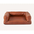 Faux Leather Brown Couch D396624