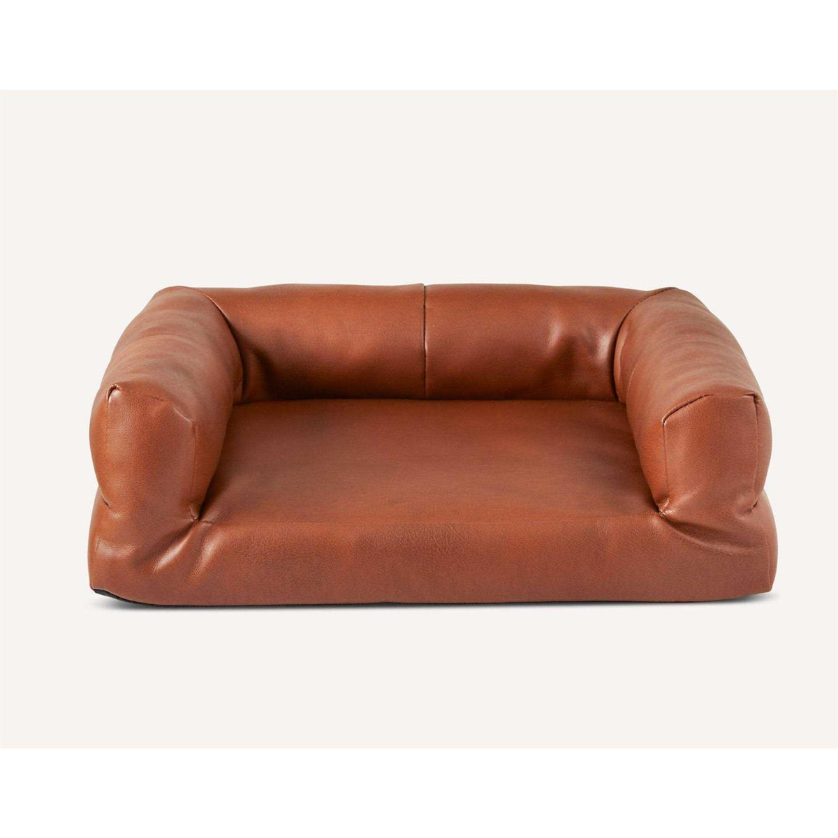 Faux Leather Brown Couch D396624