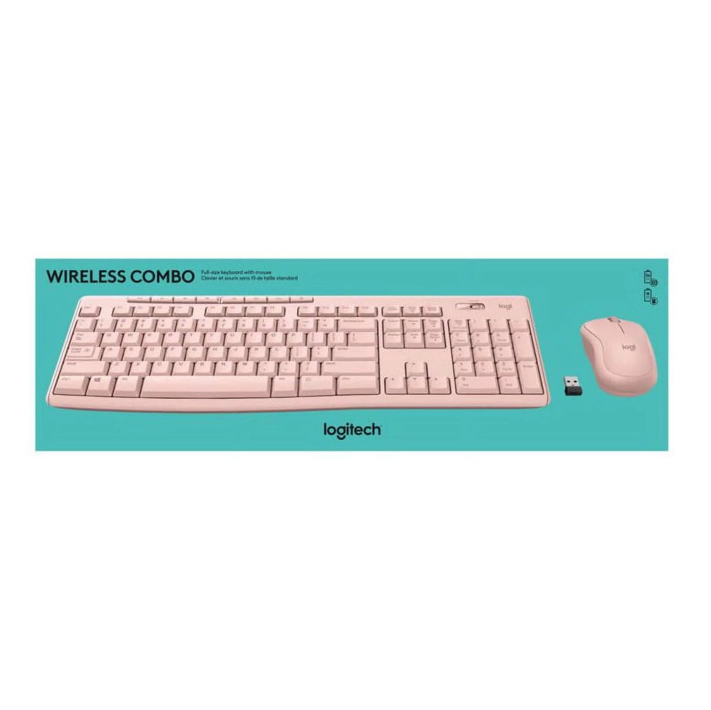 Wireless Keyboard and Mouse Combo Rose N726