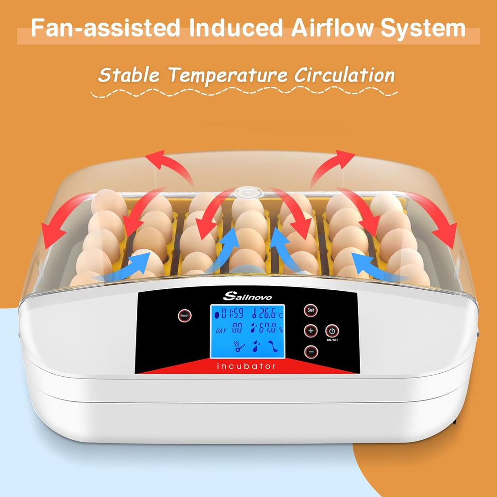 Automatic Egg Incubator with Humidity Control for Chickens S717894