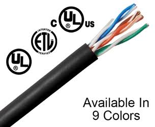 Cat5e Riser Bulk Ethernet Cable, 24 AWG 1000ft - Red E245