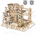 3D Wooden Puzzle Mechanical Gears Marble Run Model Kit Z78834