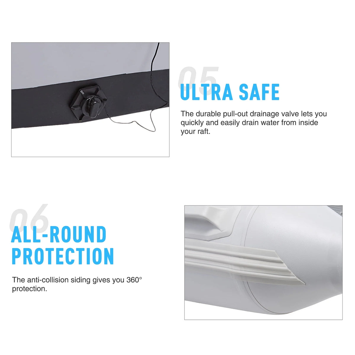 PVC 7.5ft Inflatable Boat L989341