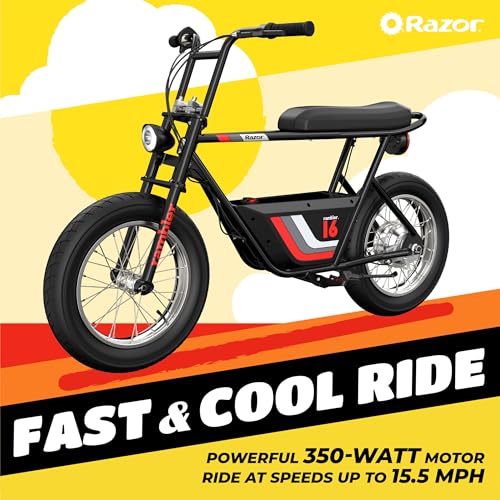 36V Electric Minibike with 15.5 MPH, 11.5 Miles Range & Helmet for Adults K47607