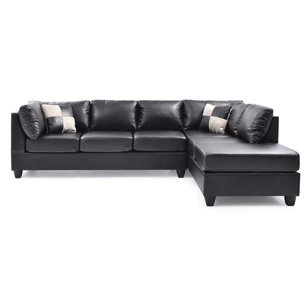 Black Sectional S1714