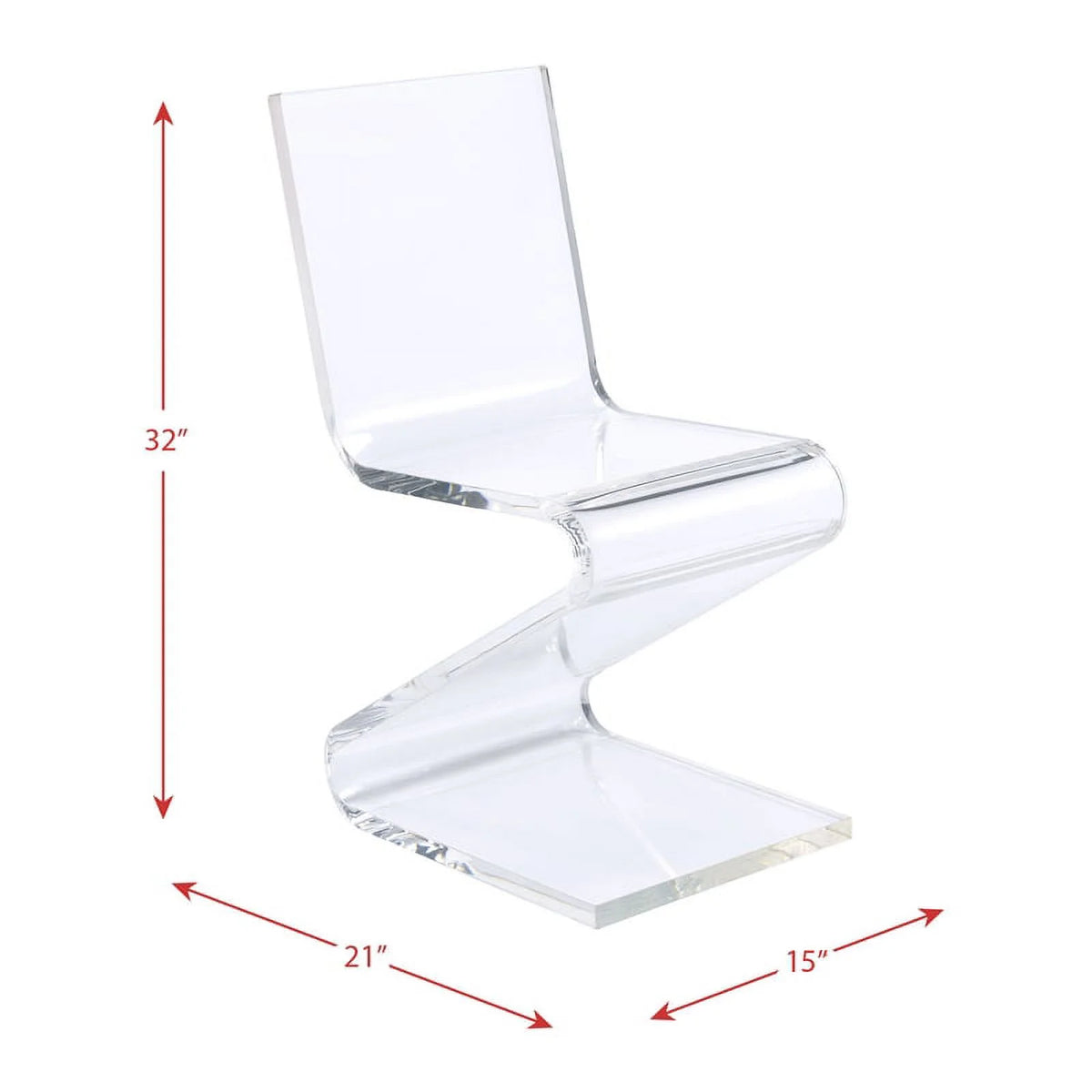 Modern Acrylic Plastic Accent Chair U90590