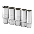 3/8 in. Drive SAE and Metric Spark Plug Socket Set, 5-Piece T1307