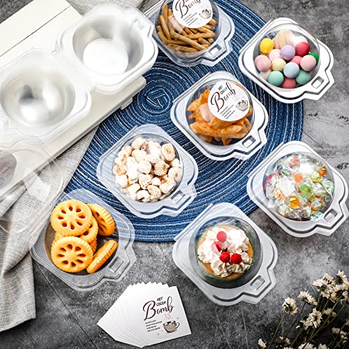 100 Pcs Hot Cocoa Bomb Packaging Box and Sticker Set O9050