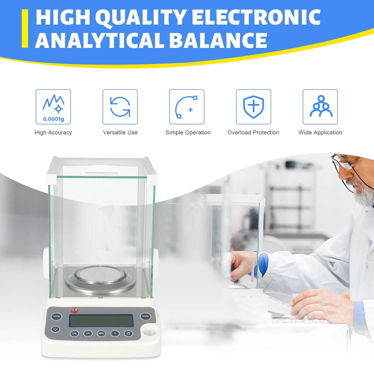 0.1 mg Electronic Analytical Balance L2324