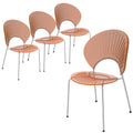 Amber Plastic Dining Chair Set of 4 S78930