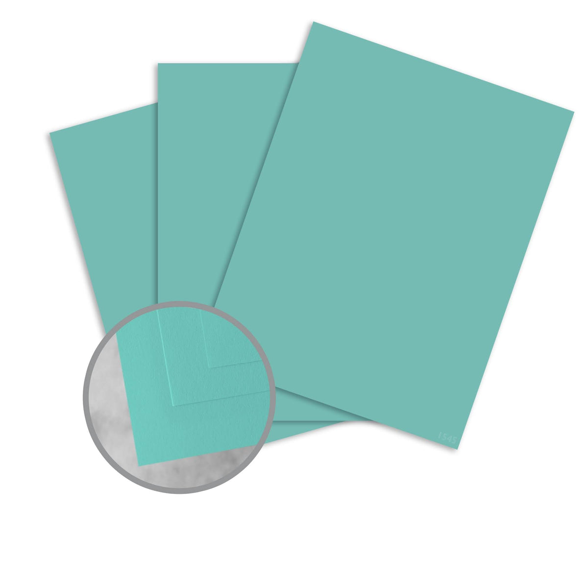 Antique Vellum Aqua Card Stock - 8 1/2 x 11 in 80 lb Cover 100 per Package K760430