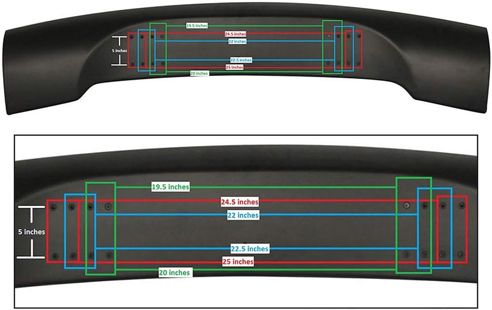 Trunk Spoiler Rear Spoiler Wing Tail Lid Deck Lip B4243