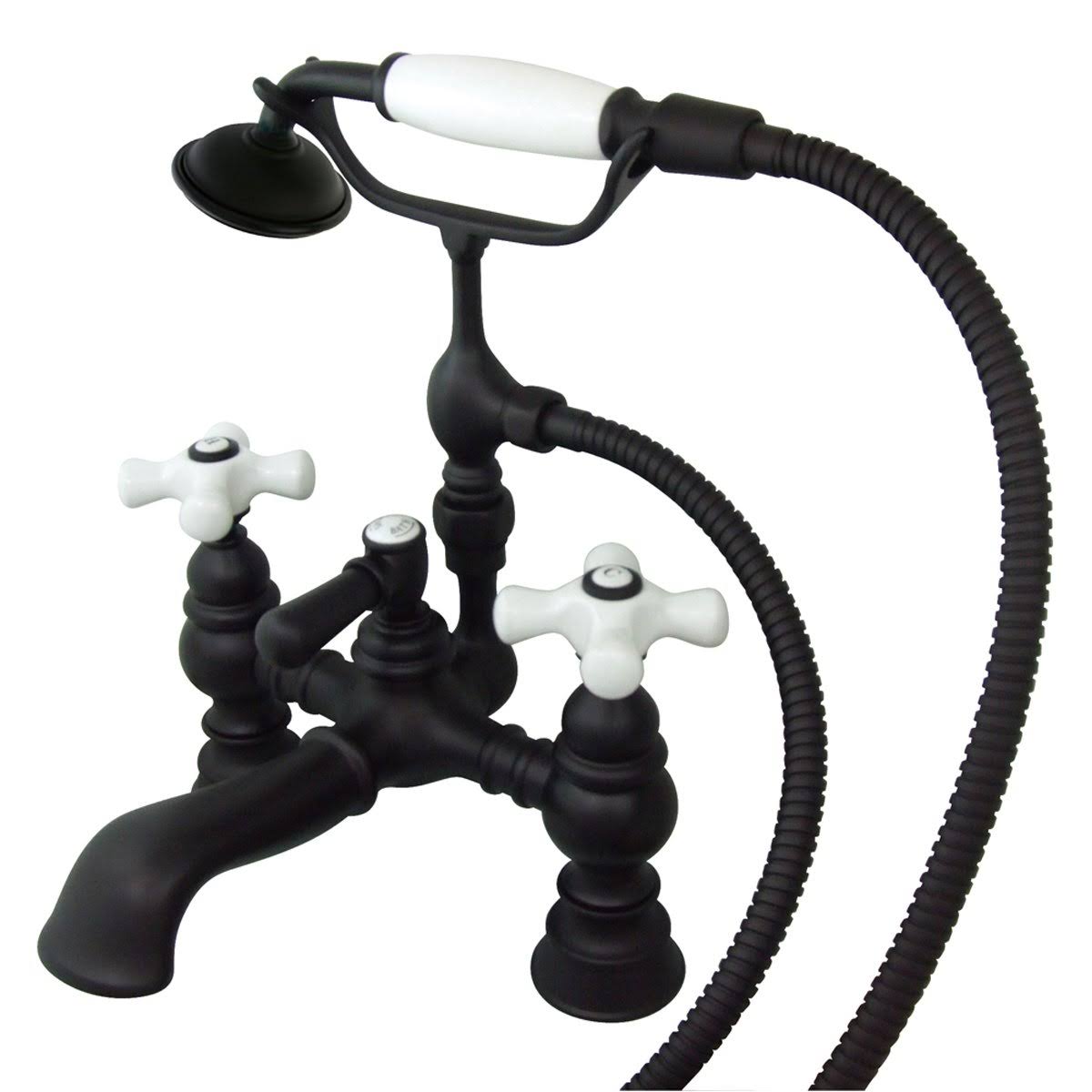 Vintage Deck Mount Clawfoot Tub Filler with Hand Shower R954