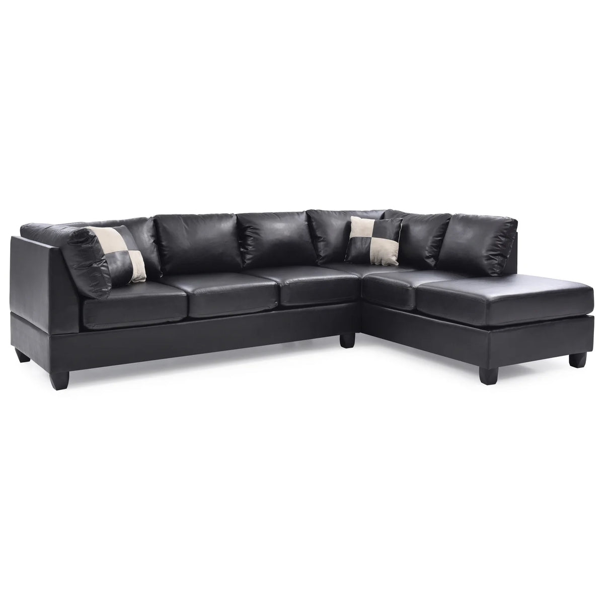 Black Sectional S1714
