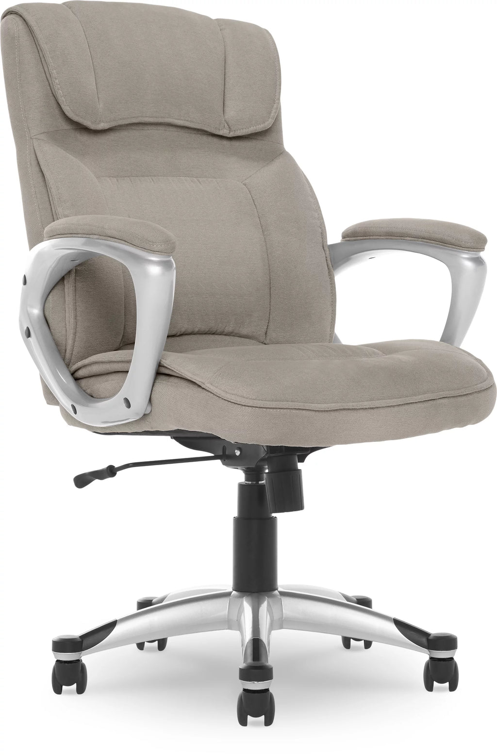 Gray Fabric High-Back Office Chair with Arms G31354