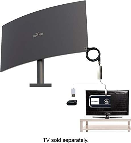 Amplified Indoor/Outdoor TV Antenna, 75-Mile Range, 4K-Ready HDTV A711016