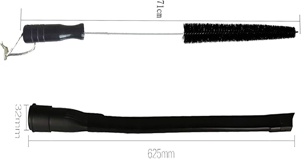 28 Inch Dryer Vent Cleaner Kit with Flexible Brush and Vacuum Hose Attachment R9380