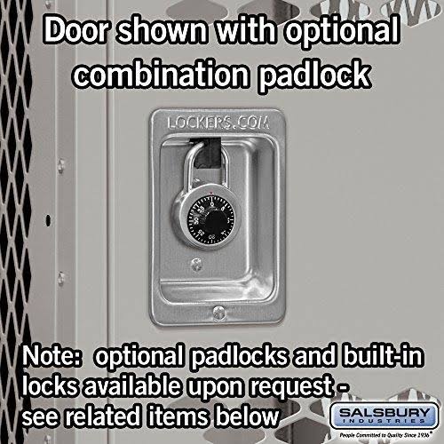 Gray Vented Metal Locker O412591