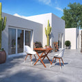 3-Piece Eucalyptus Wood Patio Dining Set H404