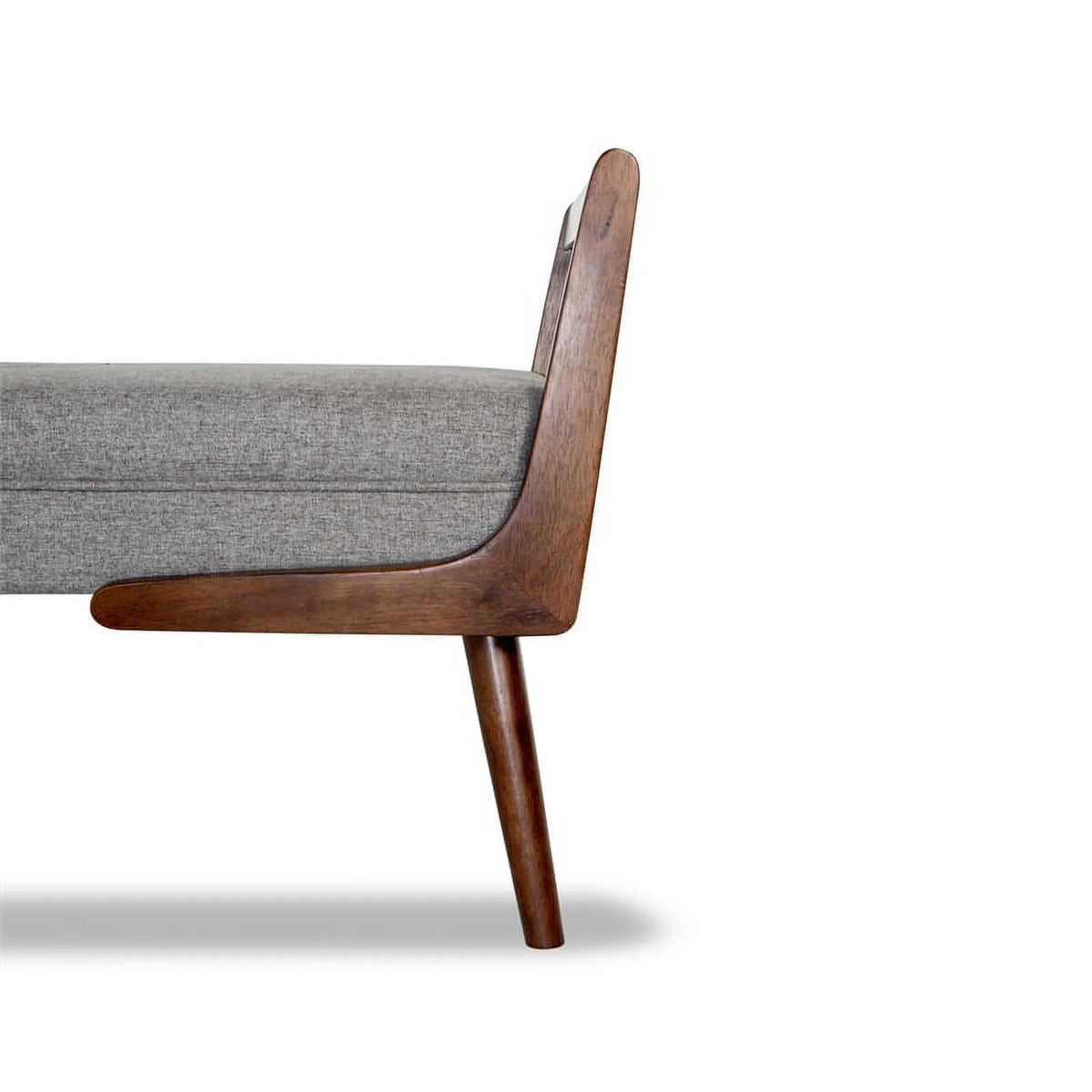 2 Piece Poppy Bench Set in Gray and Brown Q810