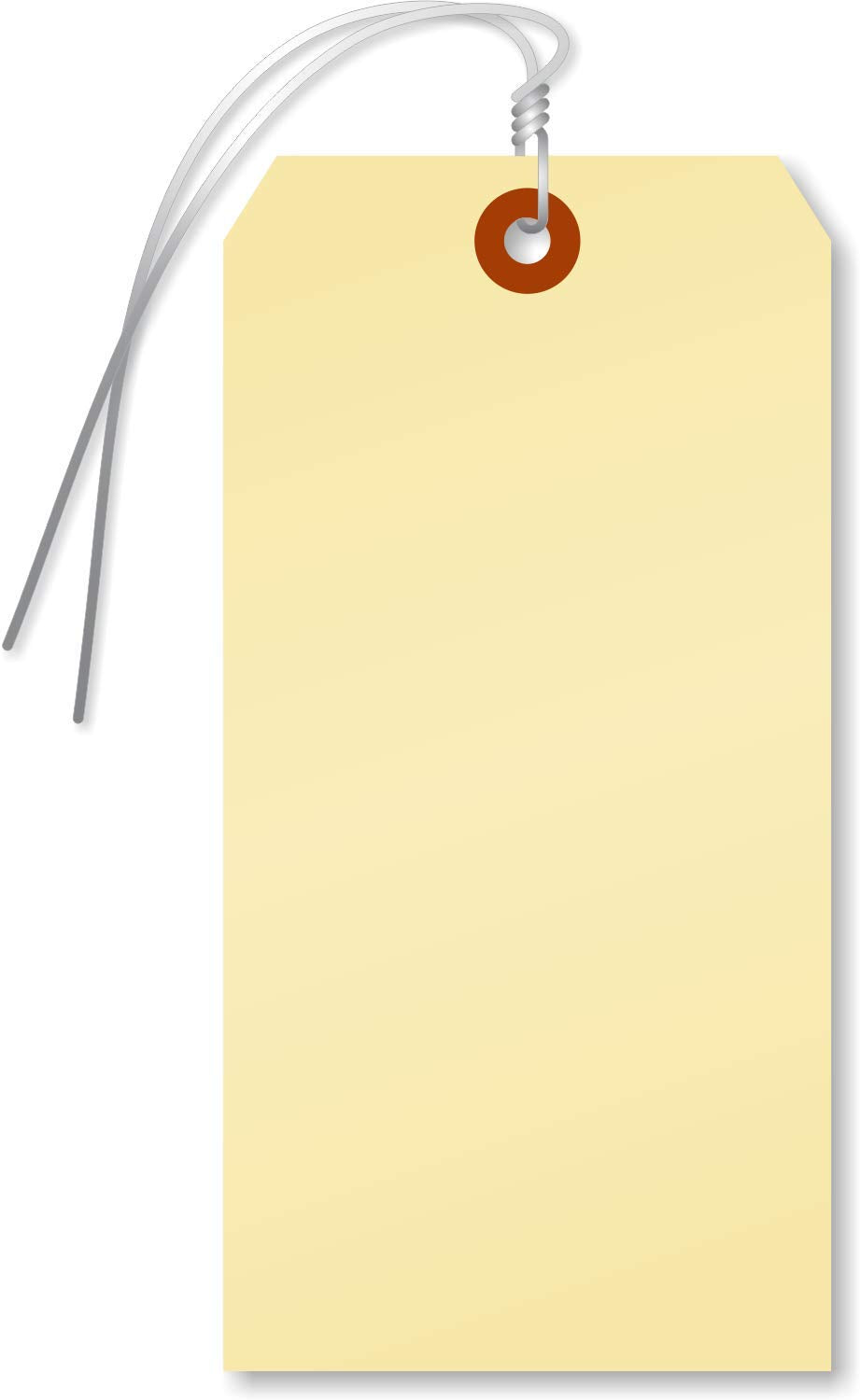 Blank Manila Shipping Tags with Wire, Pack of 1000 N491451