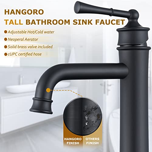 Polished Chrome Tall Single Handle Vessel Sink Faucet with Pop Up Drain D8894