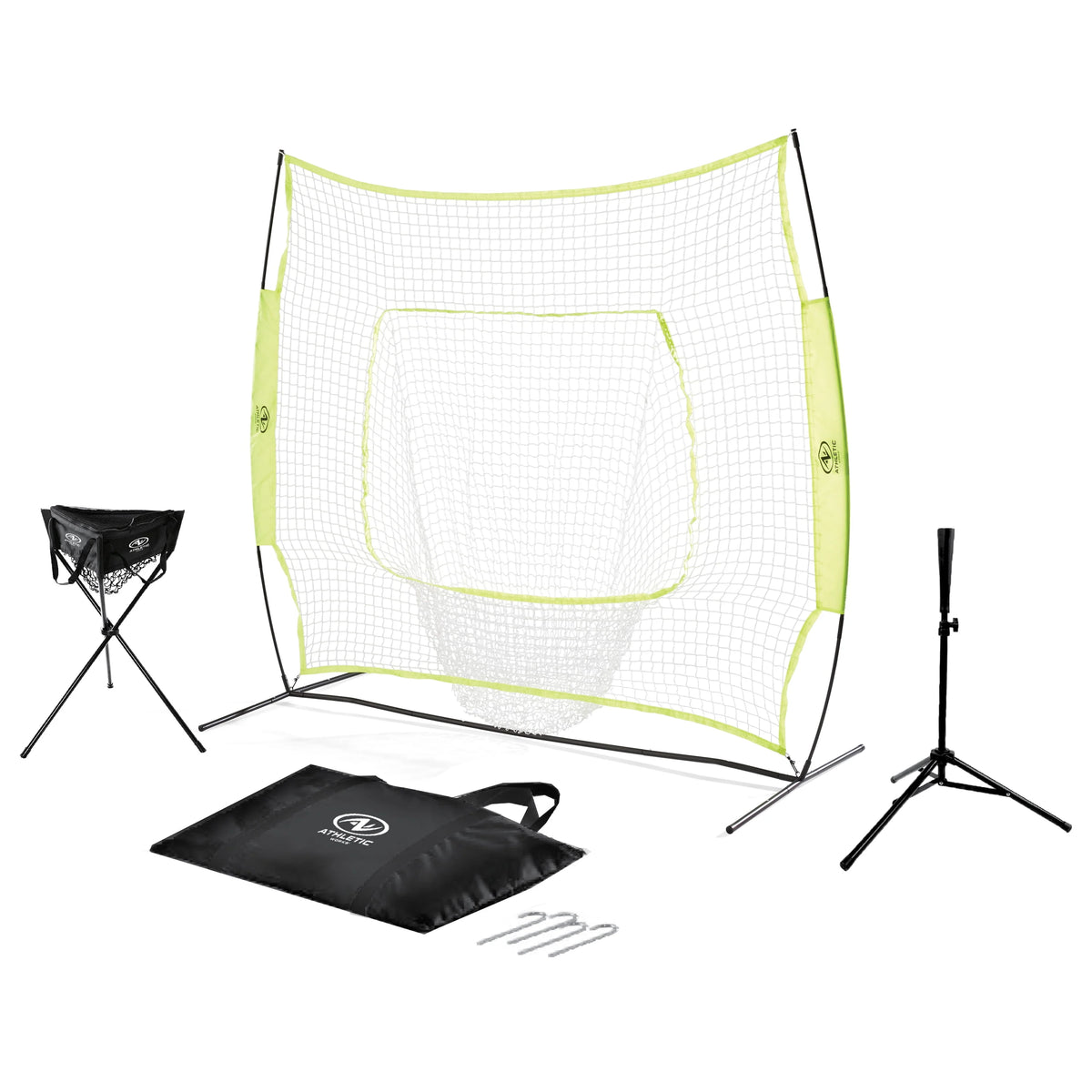 7ft x 7ft Training Net with Batting Tee and Carrying Case T900