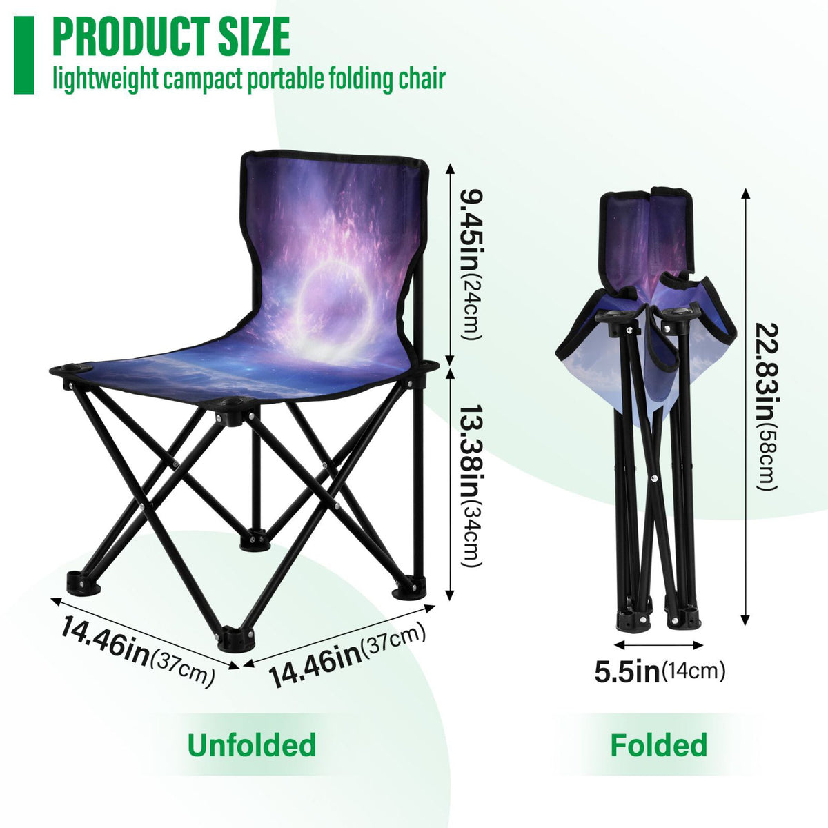 Portable Camping Chair with Carry Bag G676286